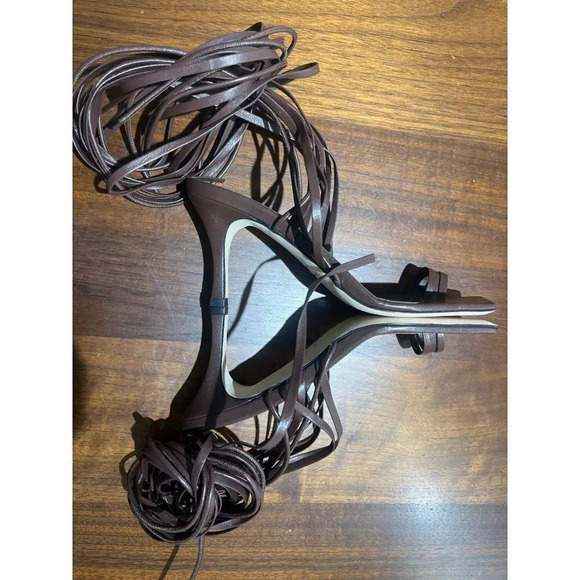 A'mmonde Atelier Aria 75 Multi Strap High Heels in Brown 37 7 Womens Sandals - Picture 8 of 16